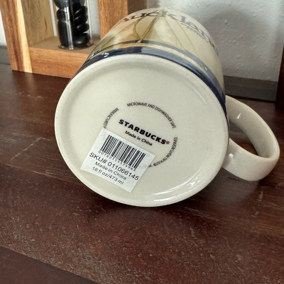 Starbucks Auckland Mug - Tan and Blue - Picture 4 of 4
